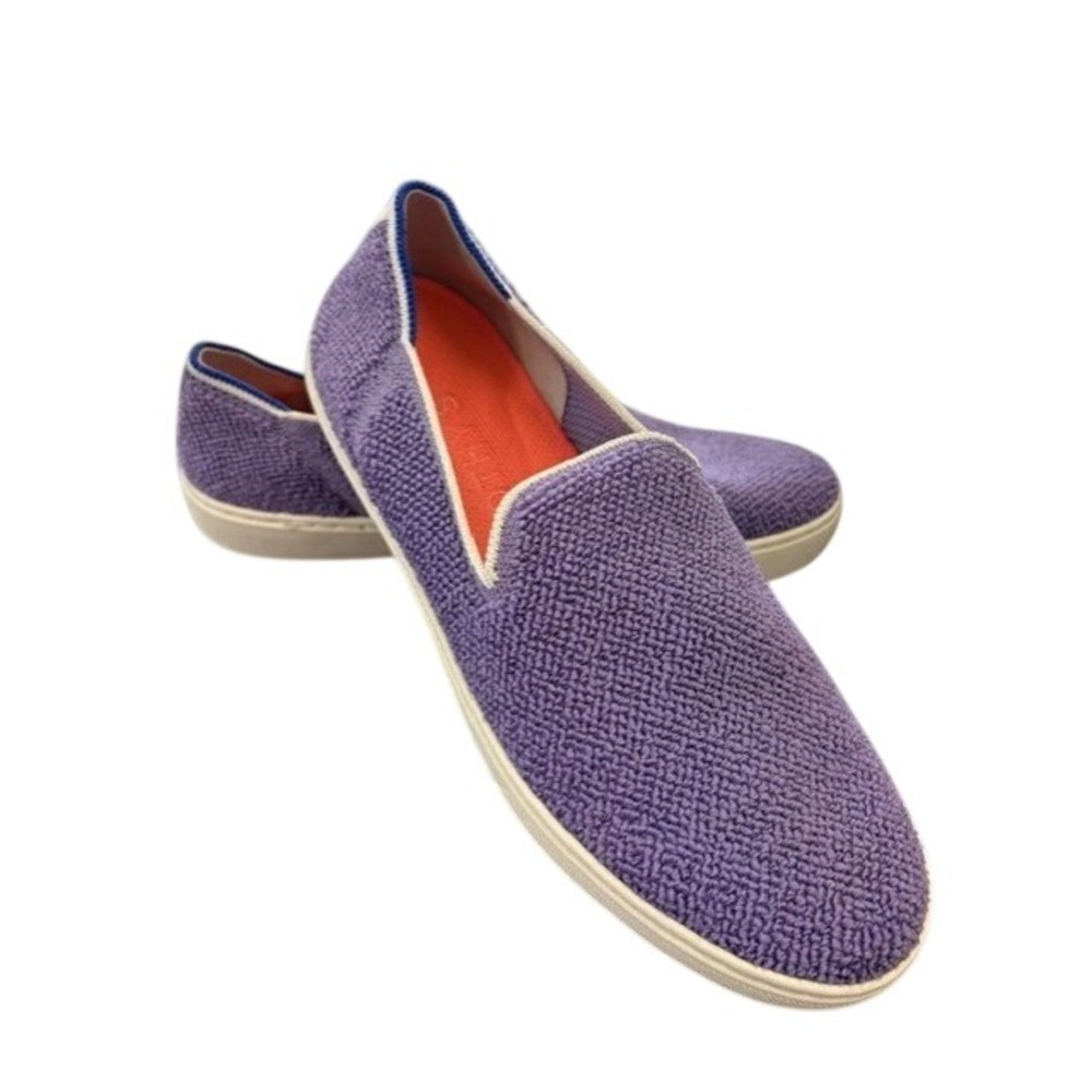 Rothys The Sneaker Purple Knit Slip On Loafers Women Size 9